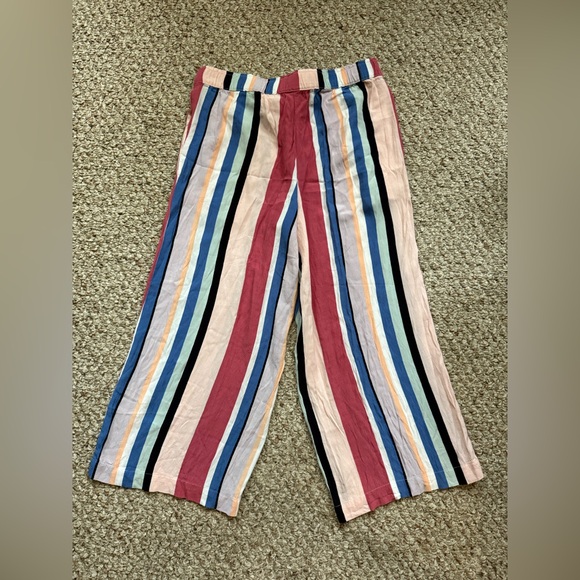 LOFT Nordstrom Flare Striped Pants Sz S - Picture 6 of 8
